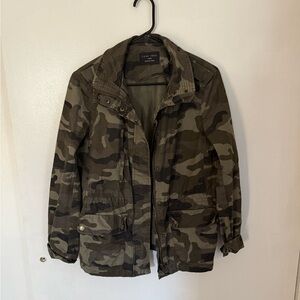 Love Tree Womens Green Camouflage Field Jacket